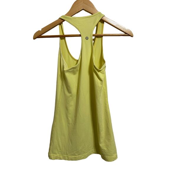 Lululemon women's yellow‎ racerback tank size 4 - Picture 2 of 3